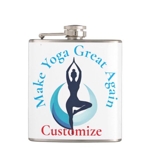 Machen Sie Yoga wieder groß Thunder_Cove Flachmann (Vorderseite)