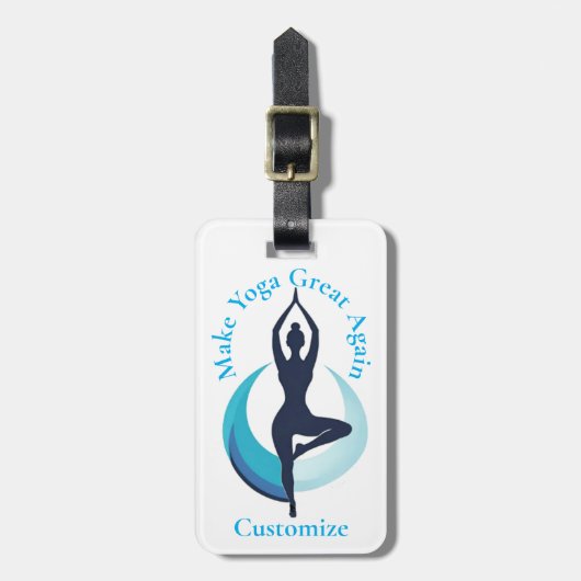 Machen Sie Yoga wieder groß Thunder_Cove Gepäckanhänger (Vorderseite vertikal)