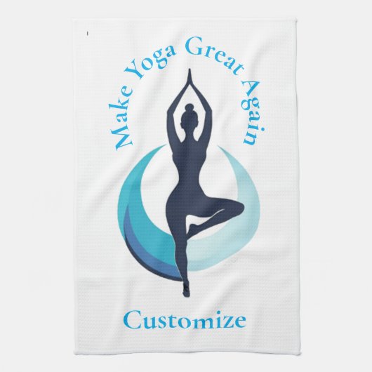 Machen Sie Yoga wieder groß Thunder_Cove Geschirrtuch (Vertikal)