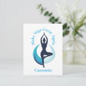 Machen Sie Yoga wieder groß Thunder_Cove Postkarte (Stehend Vorderseite)