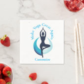 Machen Sie Yoga wieder groß Thunder_Cove Serviette (Beispiel)