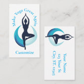 Machen Sie Yoga wieder groß Thunder_Cove Visitenkarte (Vorne/Hinten)