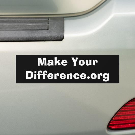 Machen Sie YourDifference.org Autoaufkleber (Auf Auto)