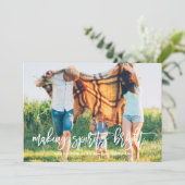 MACHEN SPIRIEREN HELLE Foto-Urlaubskarte Feiertagskarte (Stehend Vorderseite)