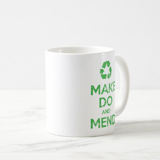Machen und Mähen Kaffeetasse (VorderseiteRechts)