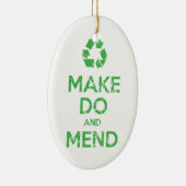 Machen und Mähen Keramik Ornament (Rechts)