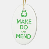 Machen und Mähen Keramik Ornament (Links)