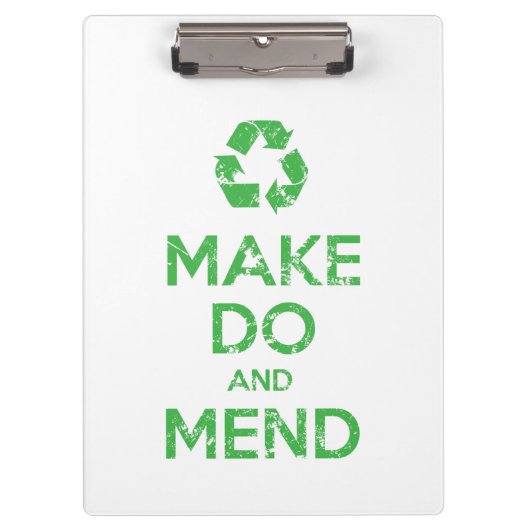 Machen und Mähen Klemmbrett (Vorderseite)