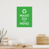Machen und Mähen Poster (Küche)
