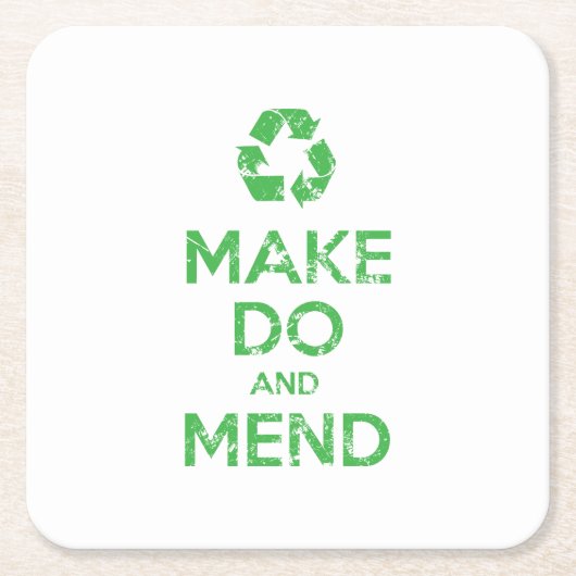 Machen und Mähen Rechteckiger Pappuntersetzer (Vorderseite)