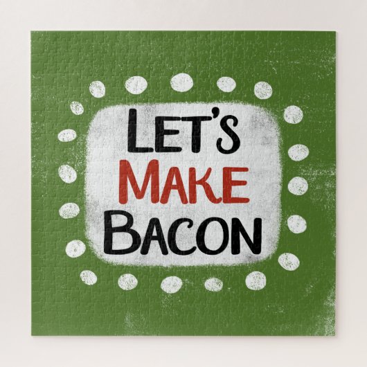 Machen wir Bacon Jigsaw Puzzle (Vertikal)