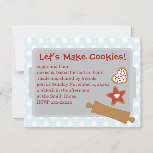 Machen wir Cookies Einladung (Vorderseite)