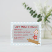 Machen wir Cookies Einladung (Stehend Vorderseite)