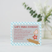 Machen wir Cookies Einladung (Stehend Vorderseite)