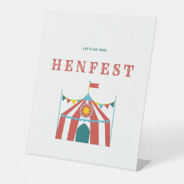 Machen wir das HENFEST - Tabellentop-Zeichen Sockelschild