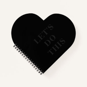 Machen wir das - Herz geformt Spiral Bound Noteboo Notizblock