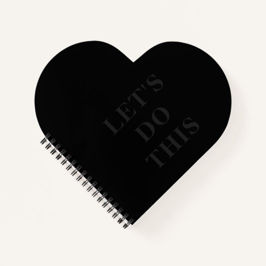 Machen wir das - Herz geformt Spiral Bound Noteboo Notizblock (Vorderseite)