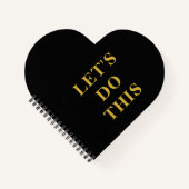 Machen wir das - Herz geformt Spiral Bound Noteboo Notizblock (Vorderseite)