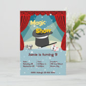 Machen wir die Party Einladung des Magischen Kinde (Stehend Vorderseite)