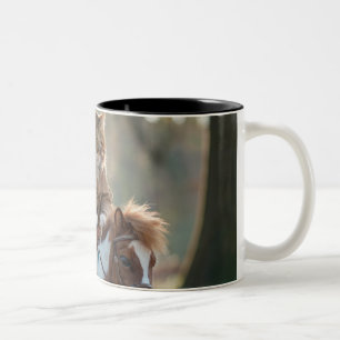 Machen wir ein Abenteuer mit dem kleinen Wald h Zweifarbige Tasse