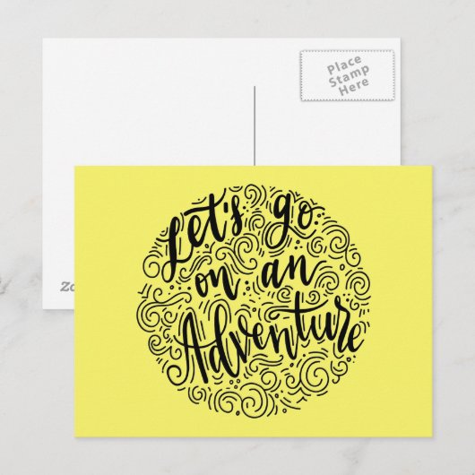 Machen wir ein Abenteuer Postkarte (Vorne/Hinten)