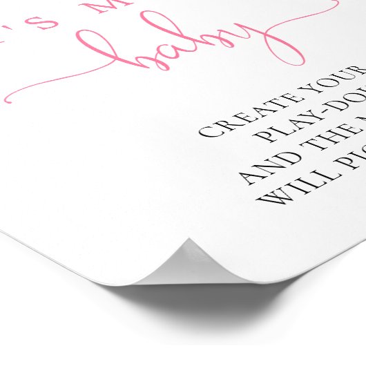 Machen wir ein Baby-Fun-Baby-Duschspiel Poster (Ecke)