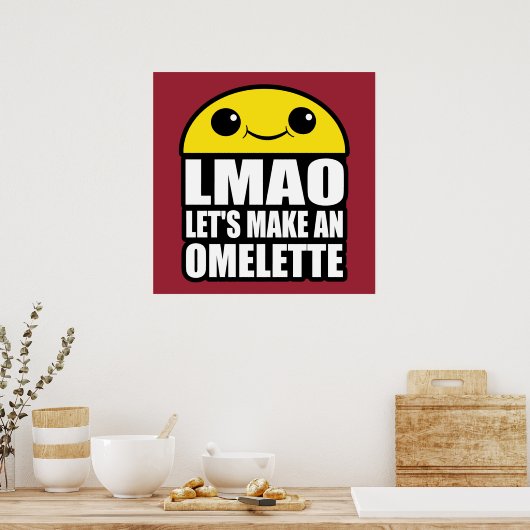 Machen wir ein Omelet Poster (Küche)