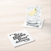 Machen wir ein paar Pour-Entscheidungen Shot Glass Rechteckiger Pappuntersetzer (Vor Ort)