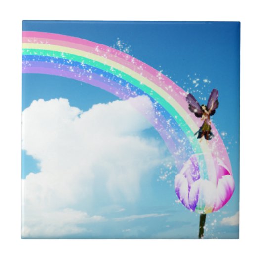 Machen wir einen Regenbogen Fliese (Vorderseite)