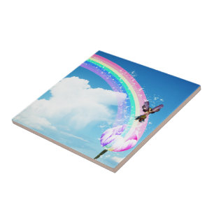 Machen wir einen Regenbogen Fliese