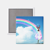Machen wir einen Regenbogen Magnet (Vorderseite/Rückseite)
