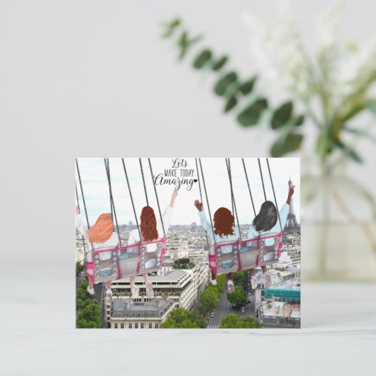 Machen wir heute Phantastisch Postkarte (Stehend Vorderseite)