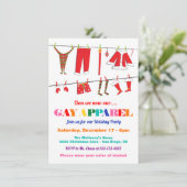 Machen wir jetzt unser Gay Bekleidungsweihnachtsfe Einladung (Stehend Vorderseite)