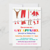 Machen wir jetzt unser Gay Bekleidungsweihnachtsfe Einladung (Vorderseite)
