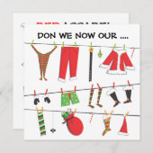 Machen wir jetzt unsere ... Weihnachts-Party Einla Einladung (Vorne/Hinten)