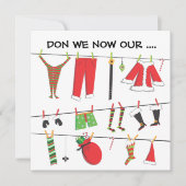 Machen wir jetzt unsere ... Weihnachts-Party Einla Einladung (Vorderseite)