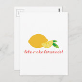 Machen wir Lemonade! Postkarte (Vorne/Hinten)