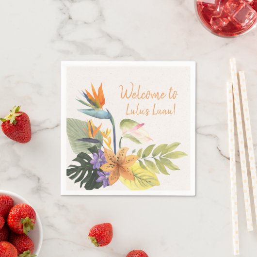 Machen wir Luau Clear Image Napkins Serviette (Beispiel)