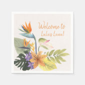 Machen wir Luau Clear Image Napkins Serviette (Vorderseite)