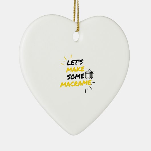 Machen wir mal Makrame Keramik Ornament (Rechts)