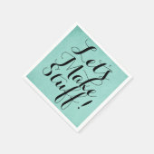 Machen wir Sachen ・ Handwerk Party Aquamarin Serviette (Ecke)