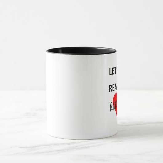 Machen wir uns auf Rumbelle fertig Tasse (Zentrum)