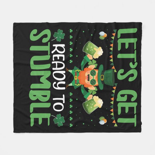 Machen wir uns auf Stolpern gefasst Fleecedecke (Vorderseite (Horizontal))