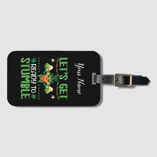 Machen wir uns auf Stolpern gefasst Gepäckanhänger (Vorderseite (Horizontal))