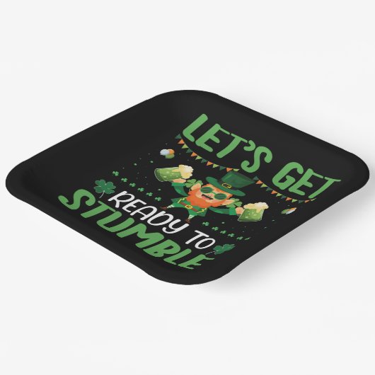 Machen wir uns auf Stolpern gefasst Pappteller (Gewinkelt)