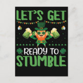 Machen wir uns auf Stolpern gefasst Postkarte (Vorderseite)