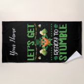 Machen wir uns auf Stolpern gefasst Strandtuch (Vorderseite)