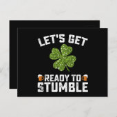 Machen wir uns fertig, um den Funny St Patrick's D Postkarte (Vorne/Hinten)