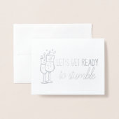 Machen wir uns fertig, um die lustige Bridesmaid z Folienkarte (Vorderseite mit Umschlag)