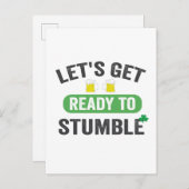Machen wir uns fertig, um St. Patrick's Drinking z Einladungspostkarte (Vorne/Hinten)
